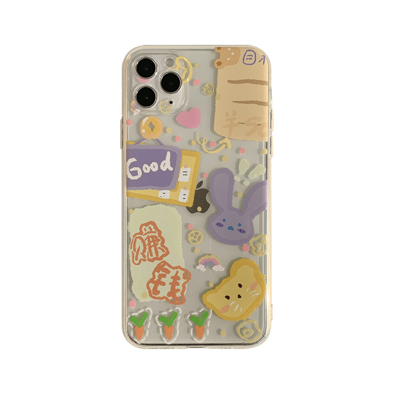 Ins Graffiti Floral Phone Case