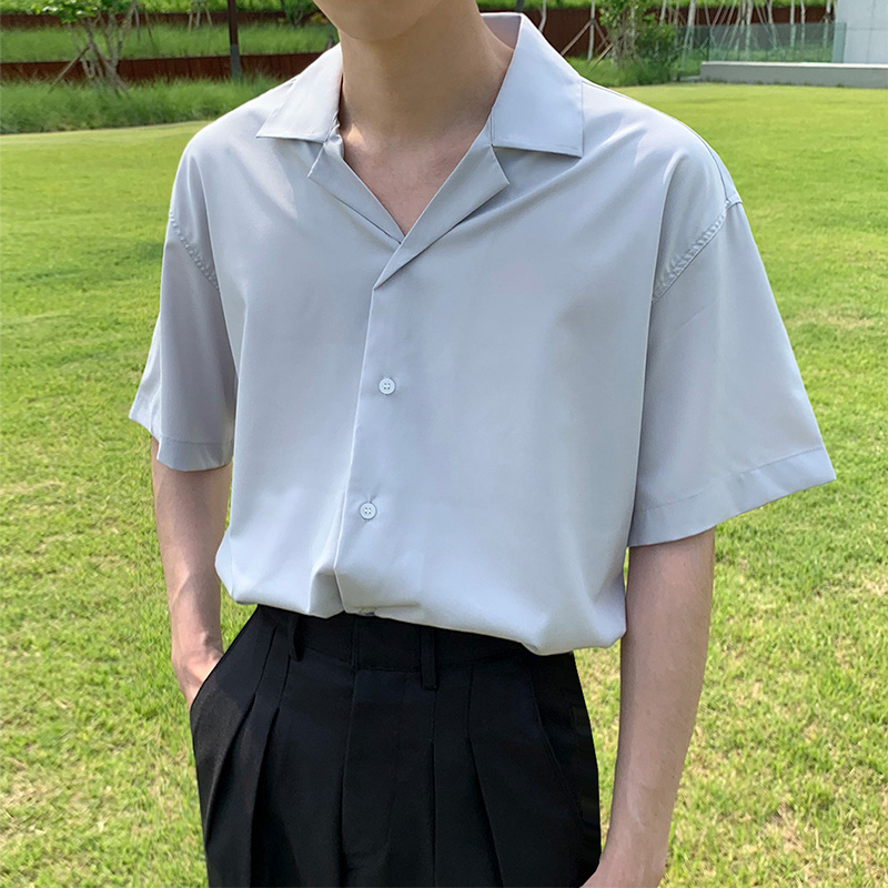 Korean Style Loose Short Sleeve Shirt - Image 3