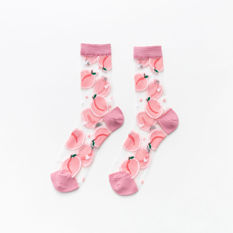 Fruit Cartoon Women Tide Socks