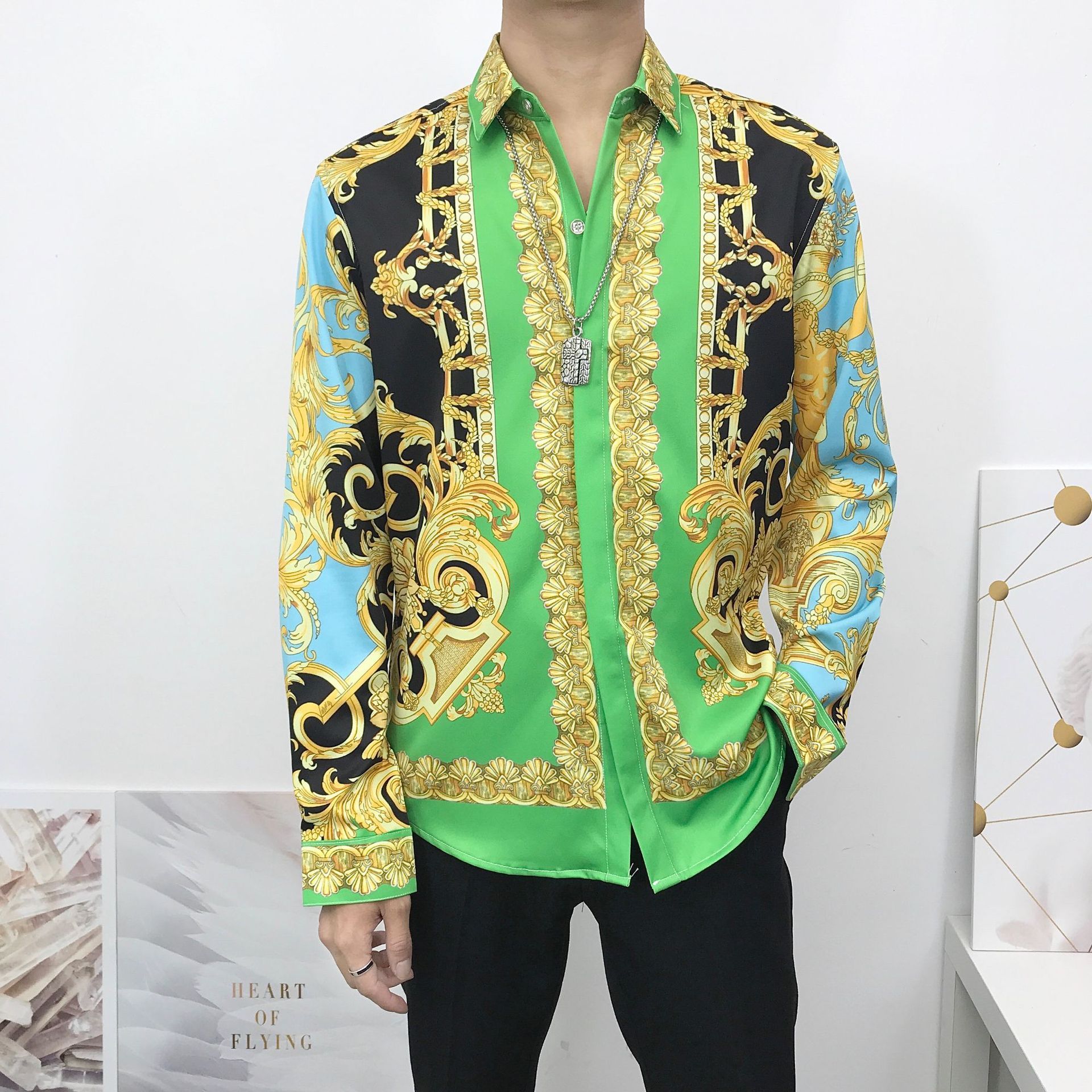 Yan Pattern Printing Shirts - Image 5