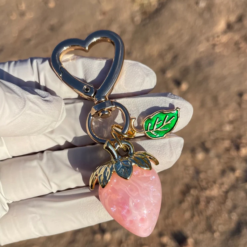 Creative Cute Sweetheart Strawberry Keychain - Image 5
