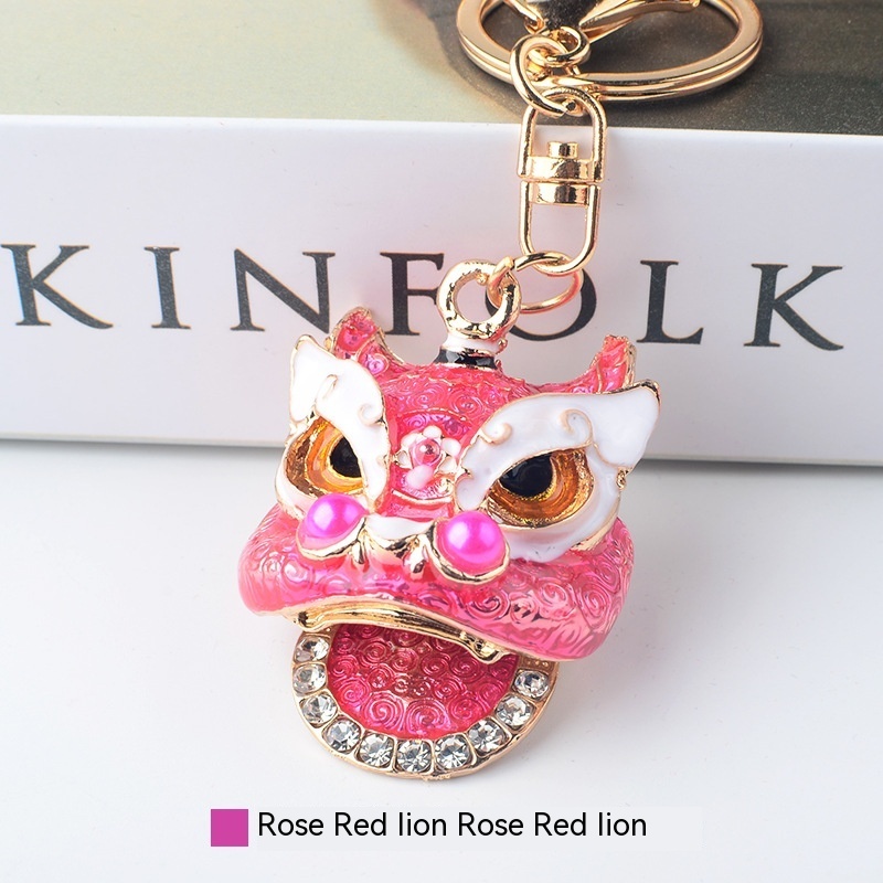 Lion Keychain With Diamond Pendant - Image 7