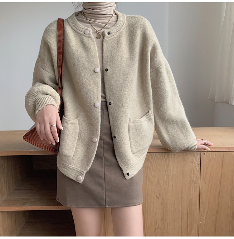 Woolen Buttoned Cardigan for Women