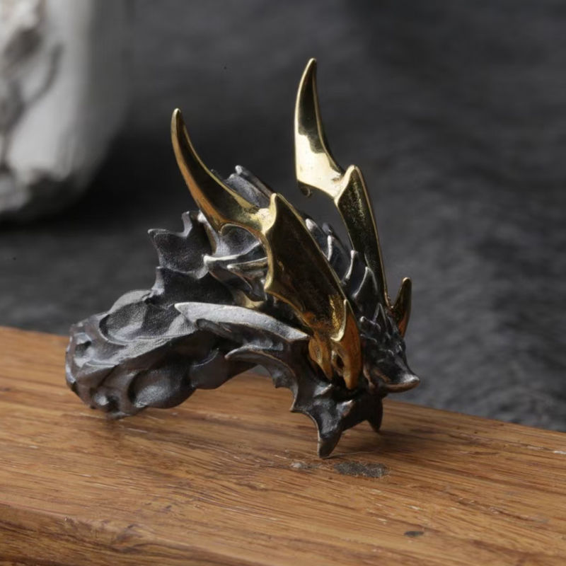 Unique Retro Distressed Ring For Men - Image 4