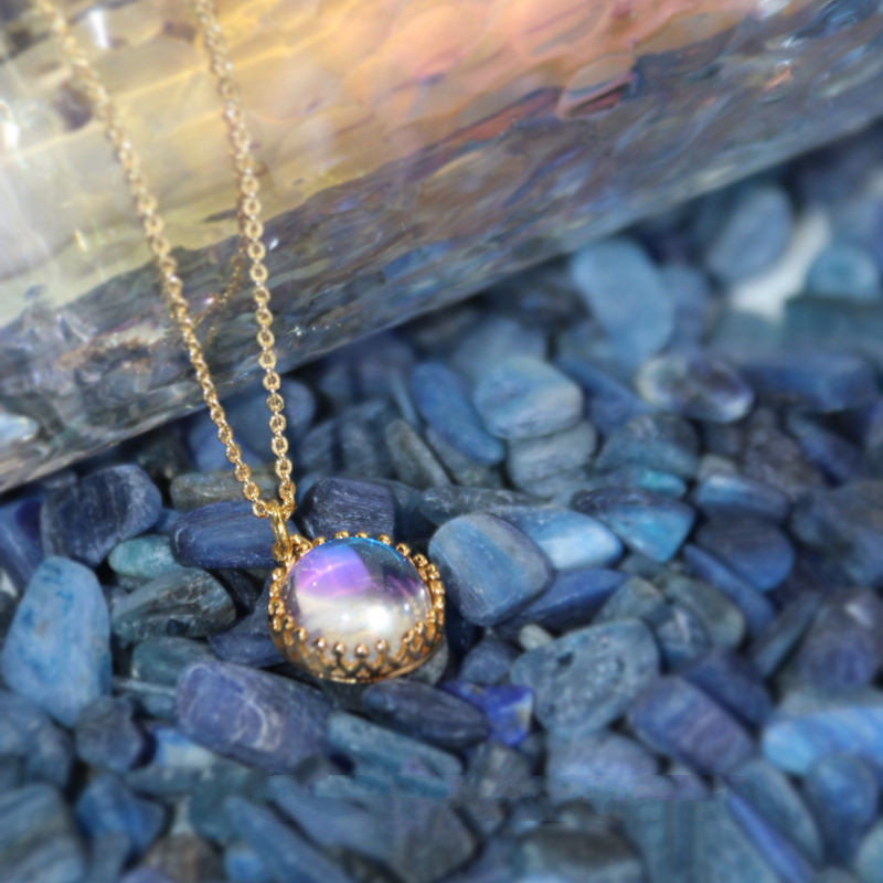 Shiny White Ball Elegant Necklace - Image 6