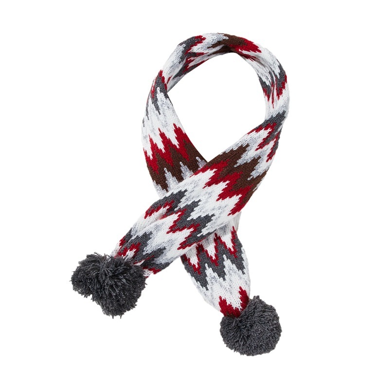 Christmas Pet Contrast Color Striped Scarf - Image 7
