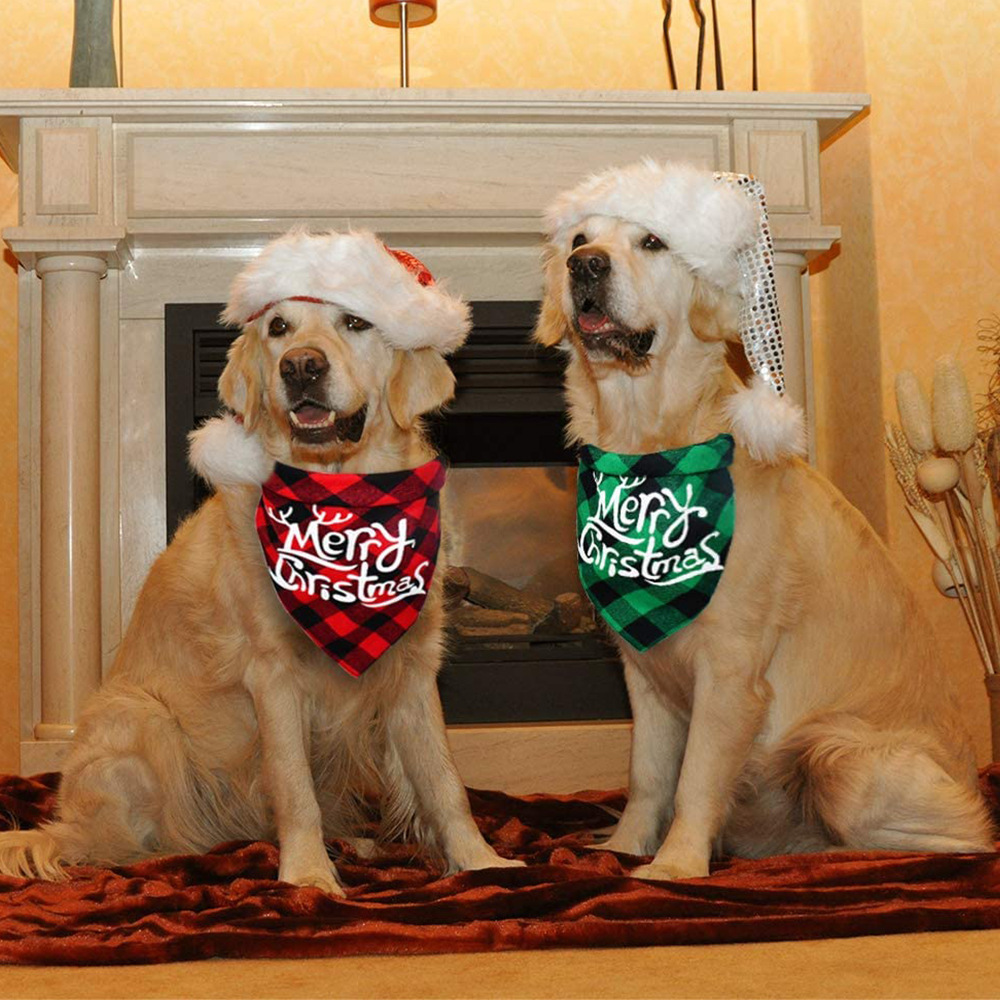 DIY Dog Triangle Christmas Pet Saliva Towel