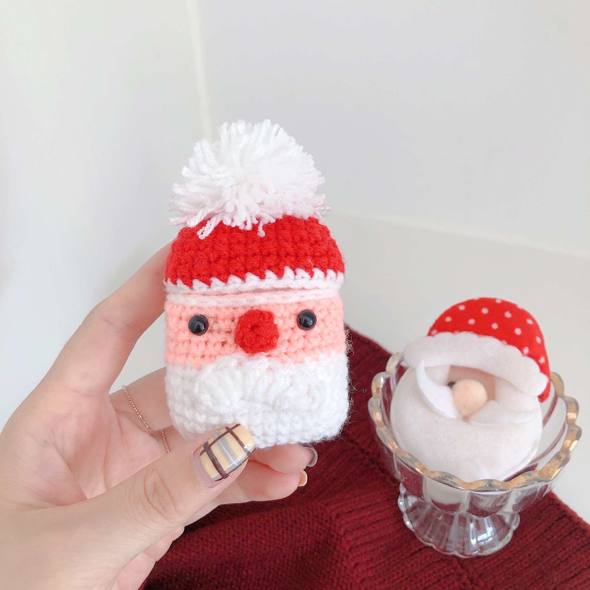 Plush Knitted Santa Claus Earphone Cover - Image 10