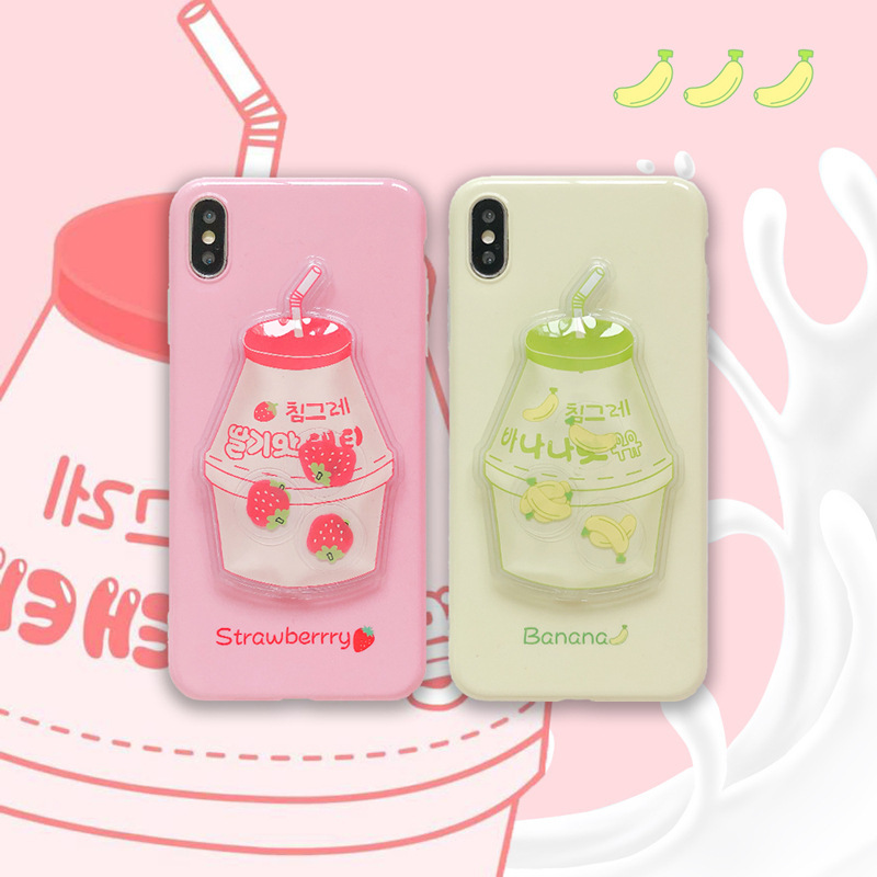 Banana Strawberry Milk Phone Case - Image 2