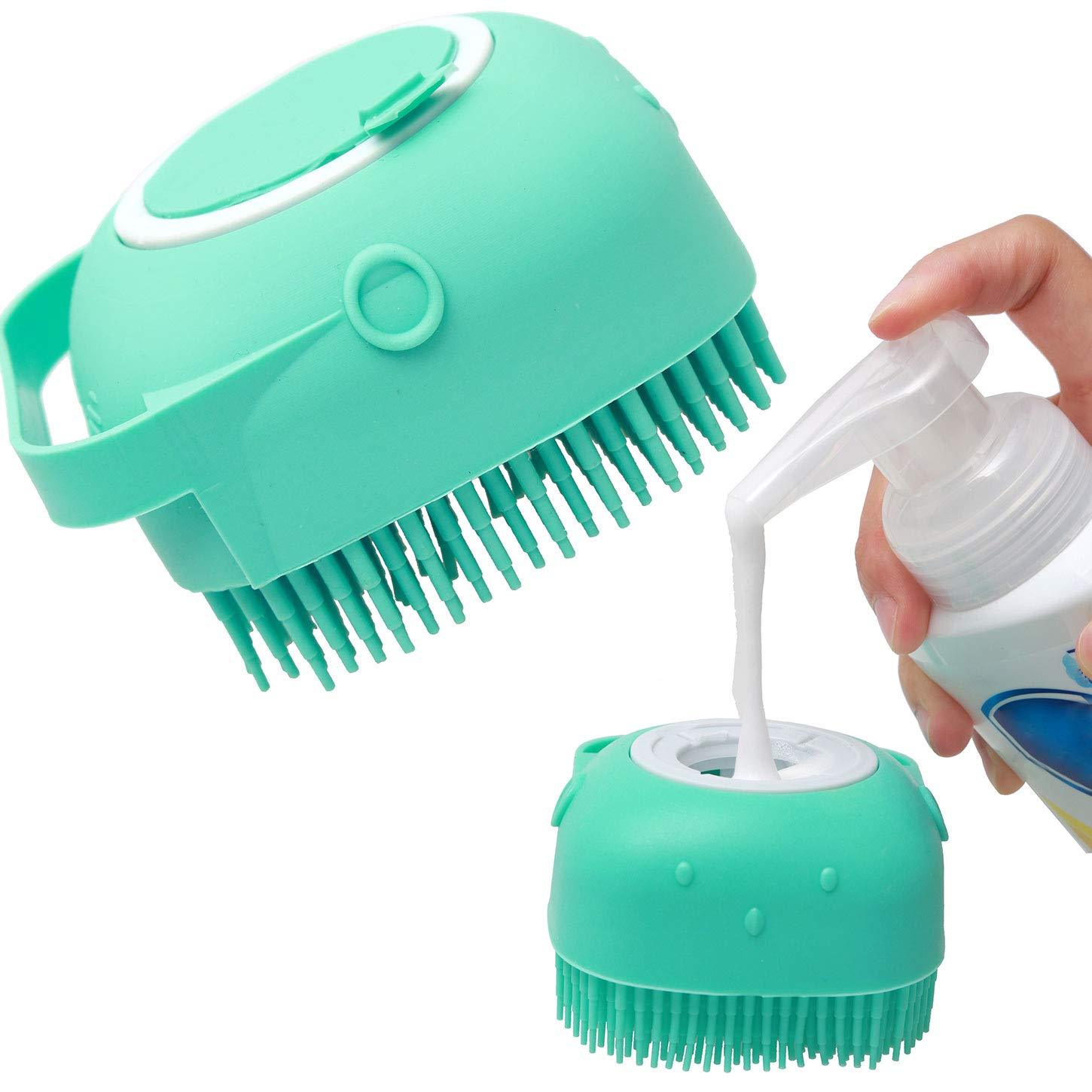 Soft Silicone Pet Dog Shampoo Massager Brush