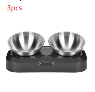 Pet Stainless Steel Bowl Pet Double Night - Image 9