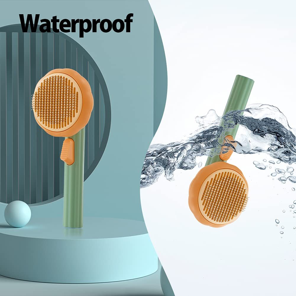 Pet Pumpkin Slicker Brush For Tangled Hair - Image 3
