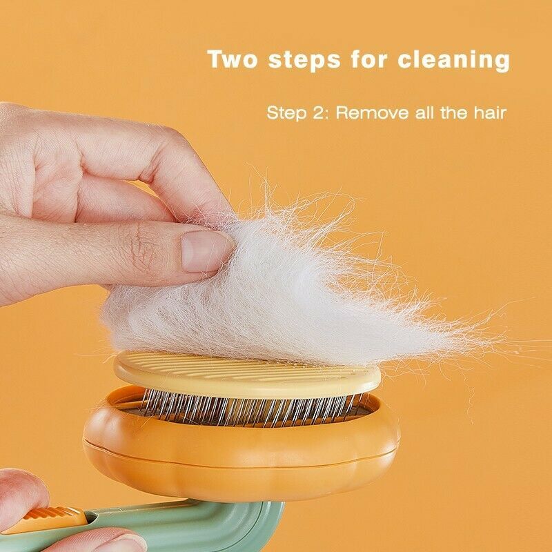 Pet Pumpkin Slicker Brush For Tangled Hair - Image 7