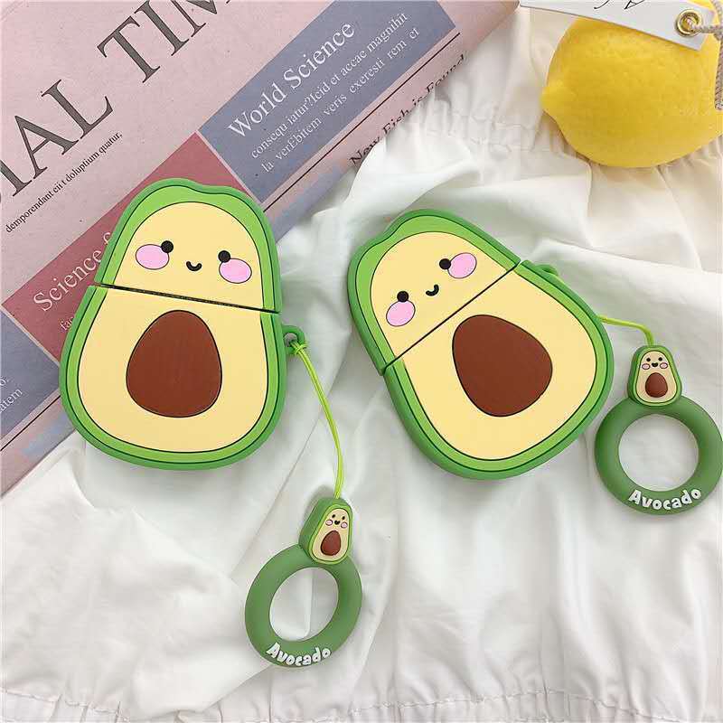 Creative Avocado Silicone Earphone Case