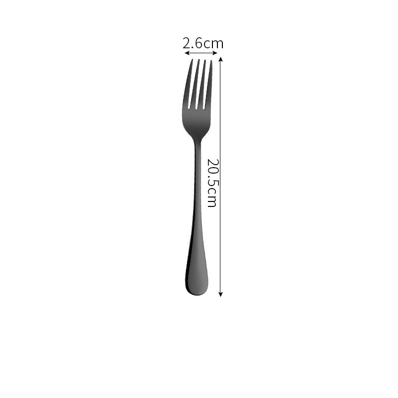 Stainless Steel Titanium-Plated Cutlery 4 Piece Set - Image 10