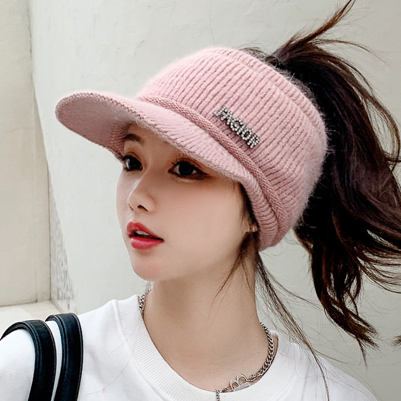 Girls Thickened Warm Knitted Hats