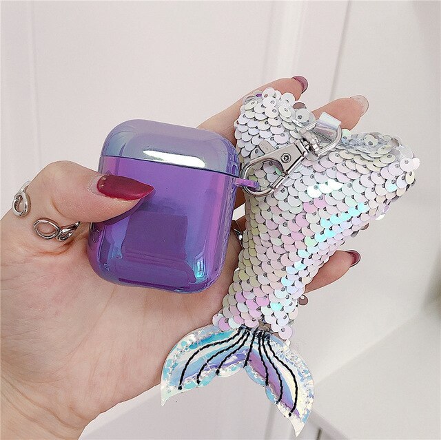 Luxury Mermaid Tail Airpod Cases for Girls