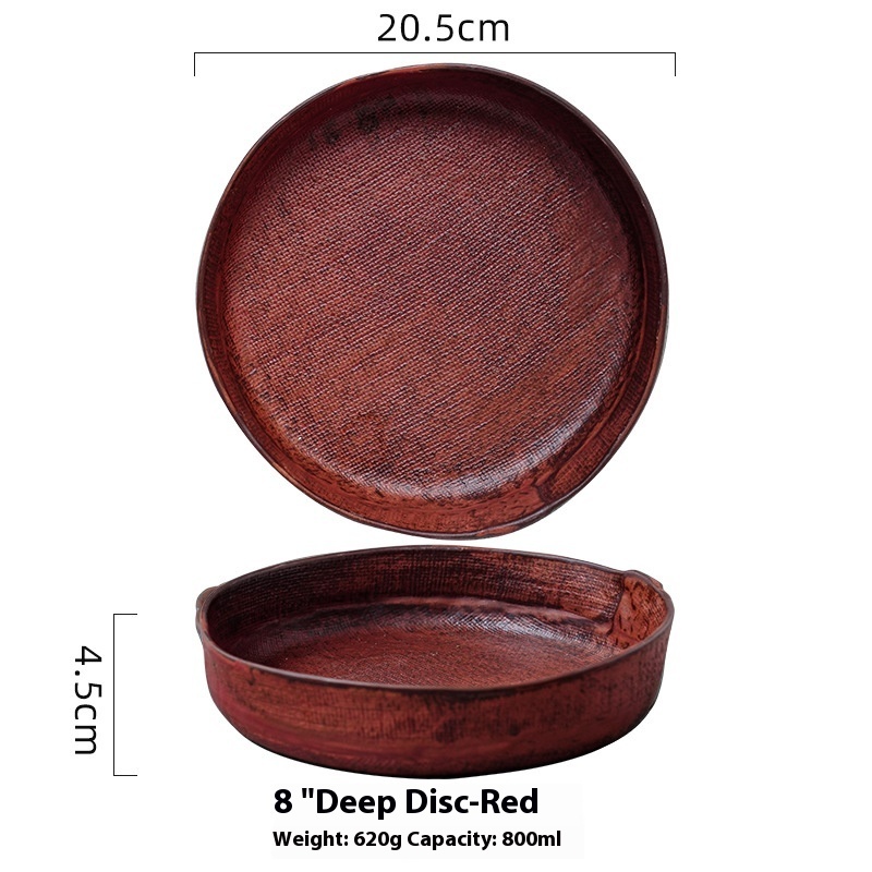 Creative Retro Ceramic Deep Plates - Image 8