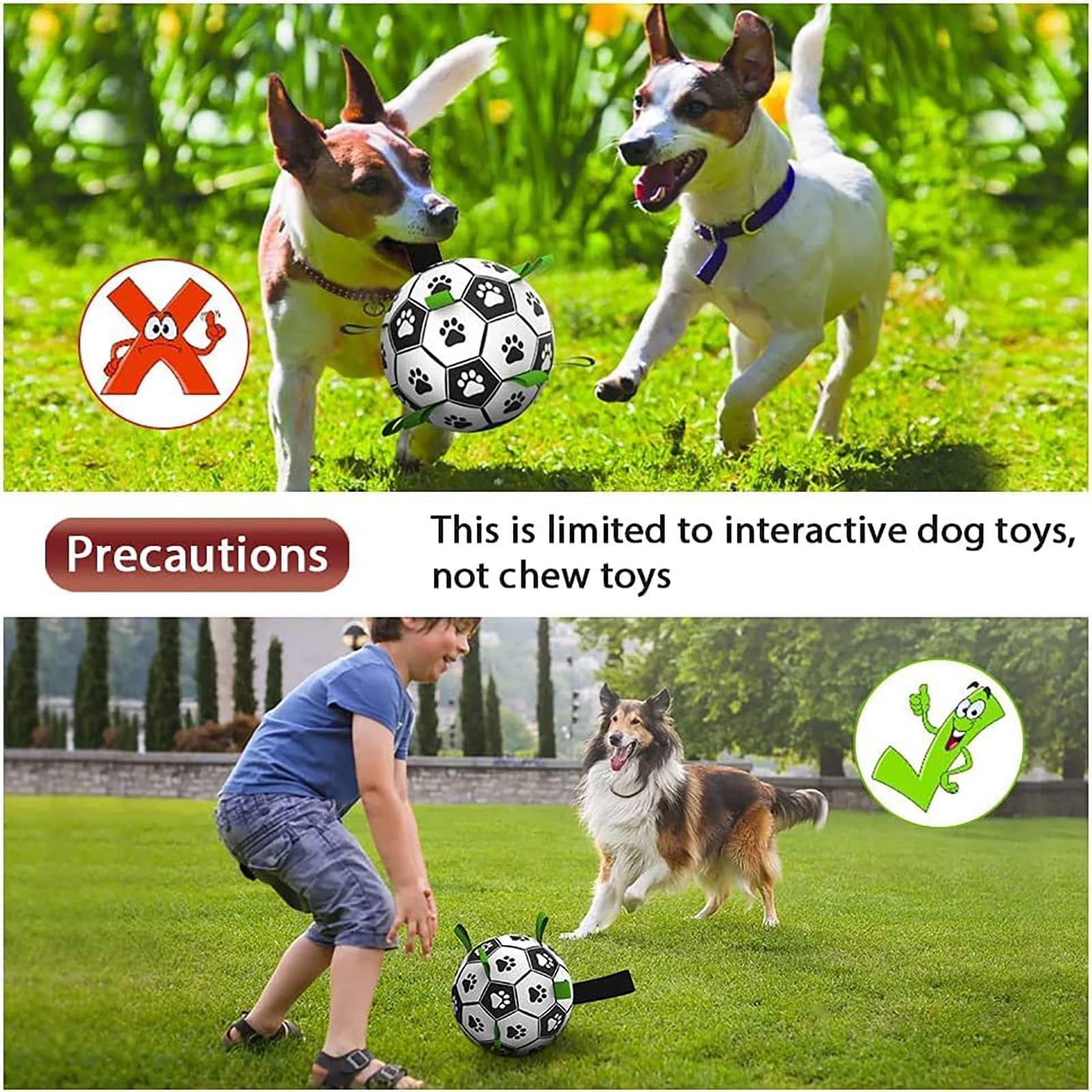 Interactive Dog Football Soccer Ball Toy - Image 5