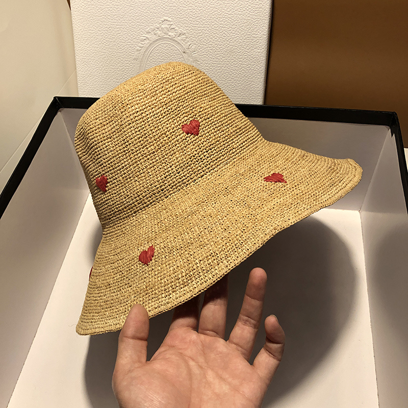 Summer Sunscreen Japanese Heart Straw Hat