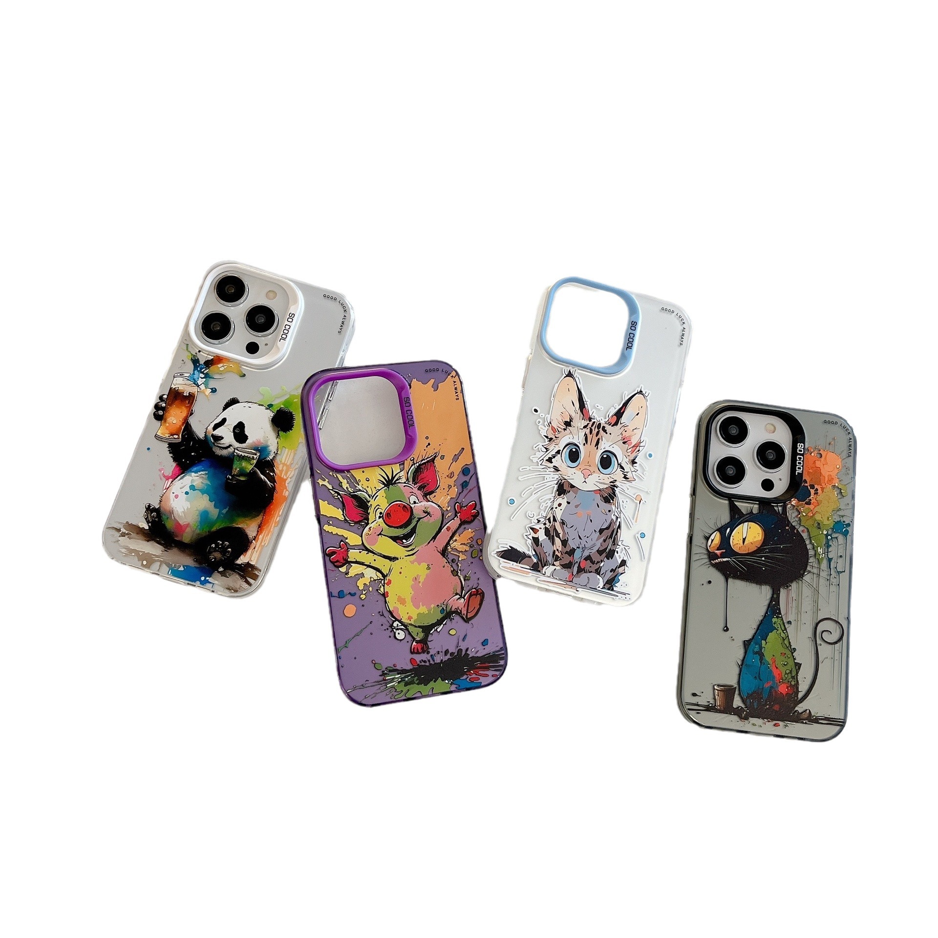 Personalized Silver Cat Phone Case - Image 3