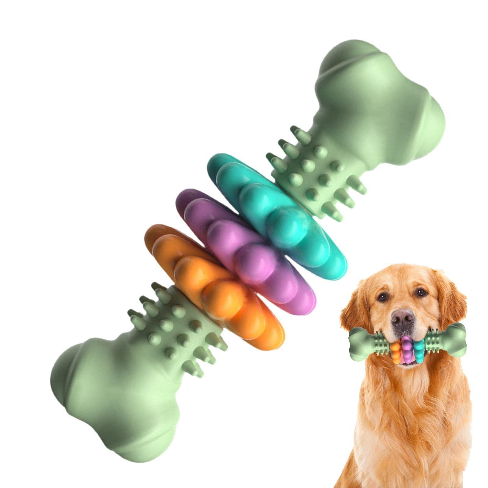 Indestructible TPR Bone Chewing Dog Toy