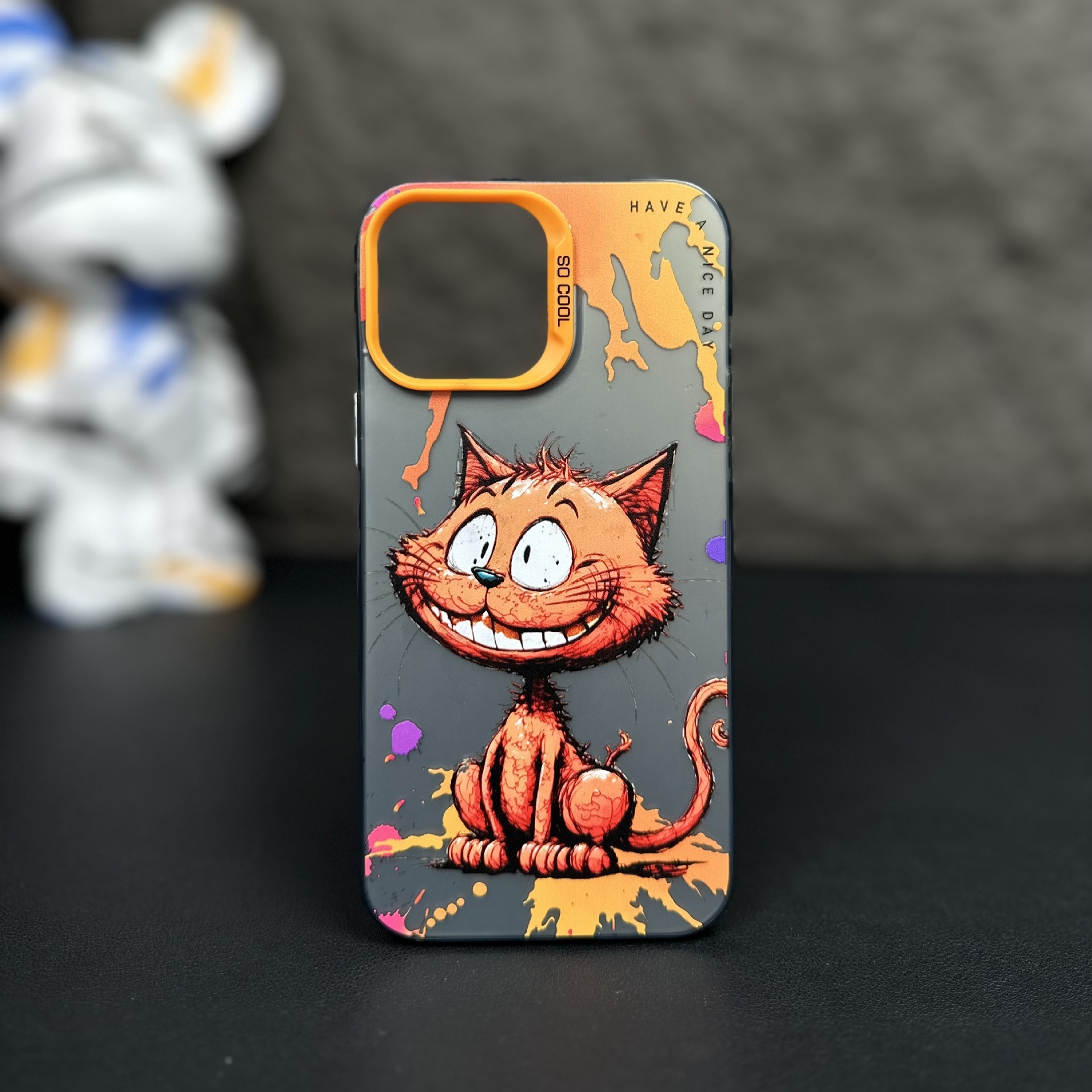 Personalized Silver Cat Phone Case - Image 5