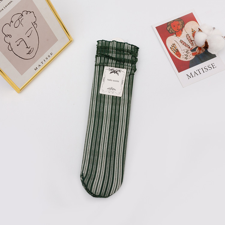 Japanese Mesh Bunching Women Socks - Image 2
