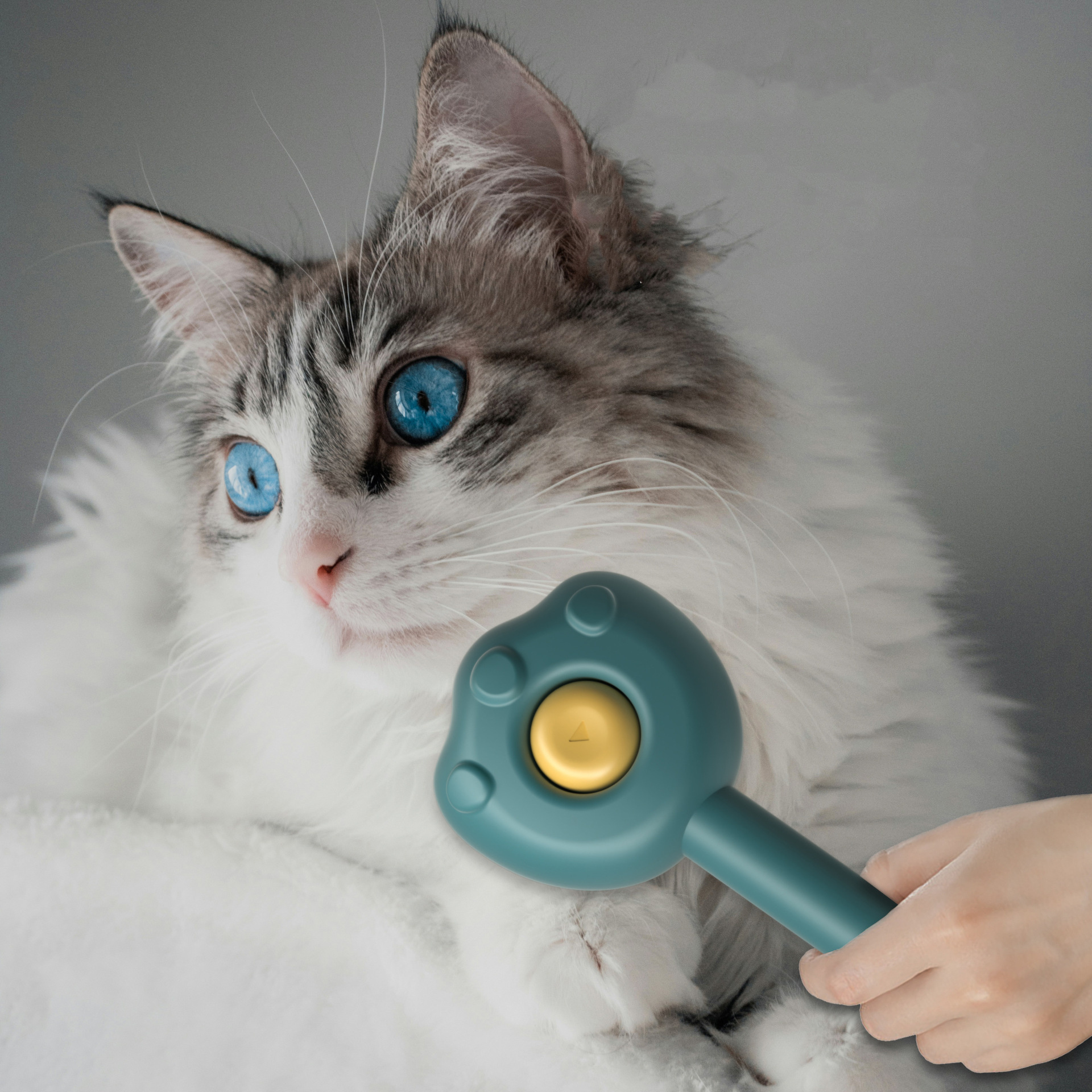 Pet Self-Cleaning Needle Handle Comb