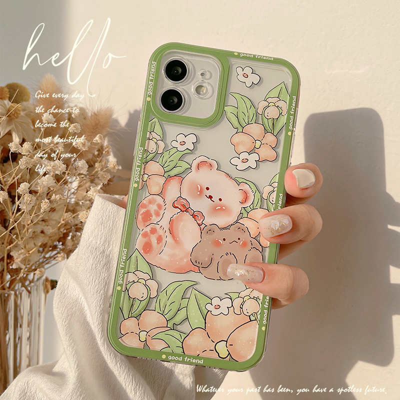 Silicone Transparent Painted Phone Case