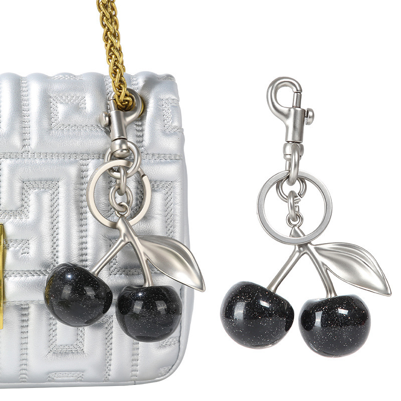 Fashion Cherry Pendant Keychain - Image 2