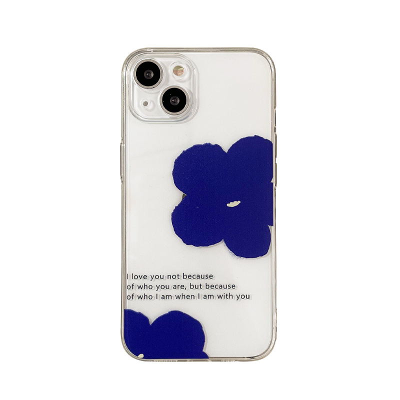 Simple Blue Flower Phone Case - Image 4