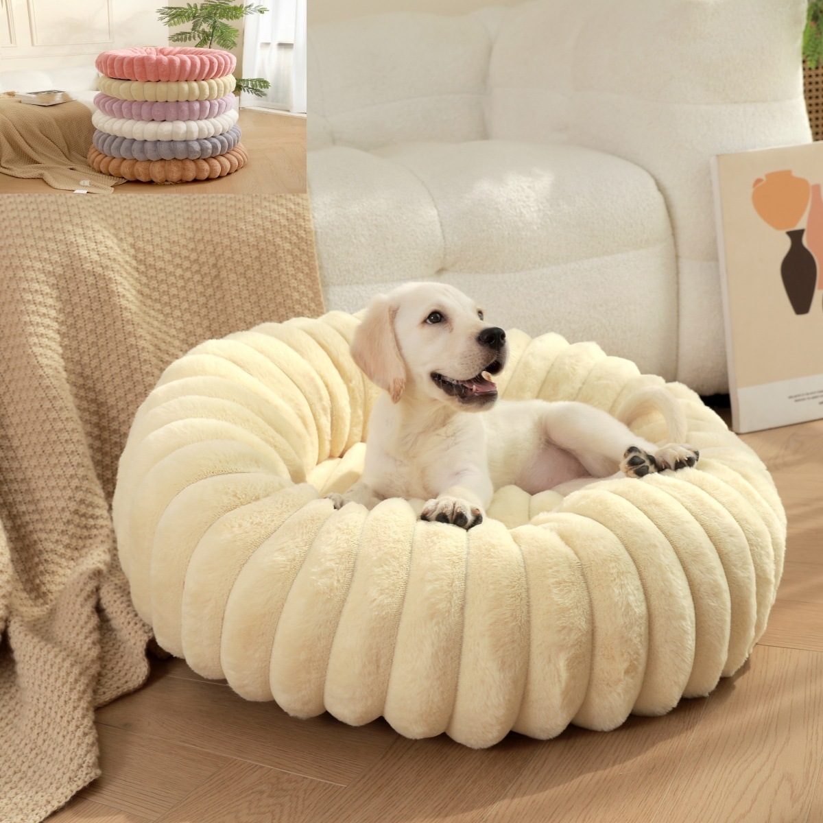 Rabbit Plush Pet Nest Straight Mat