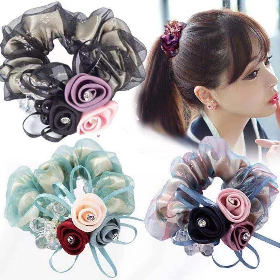Scrunchie Female Head Flower Band - Image 2