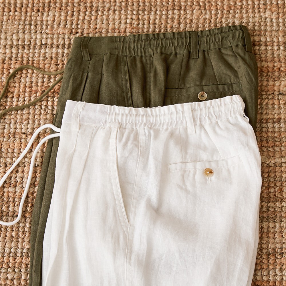 Casual Summer Elastic Waist Trousers For Men - Image 8