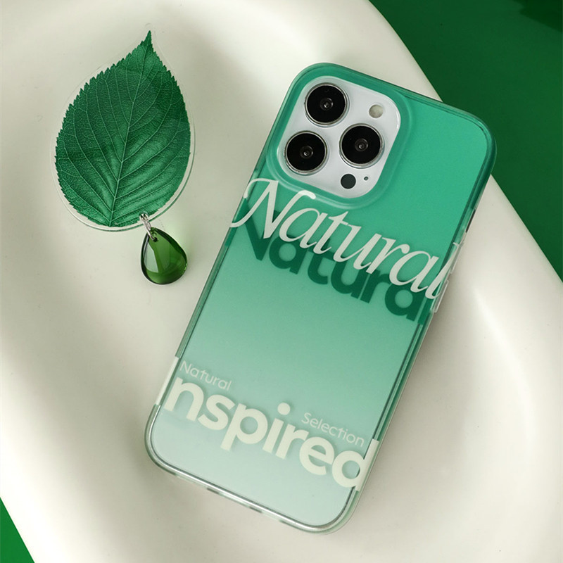 Gradient Green Leaf Phone Case Bracket - Image 4