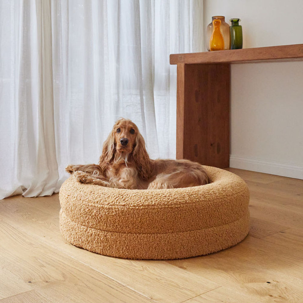 Household Solid Color Leisure Round Cat Bed - Image 8