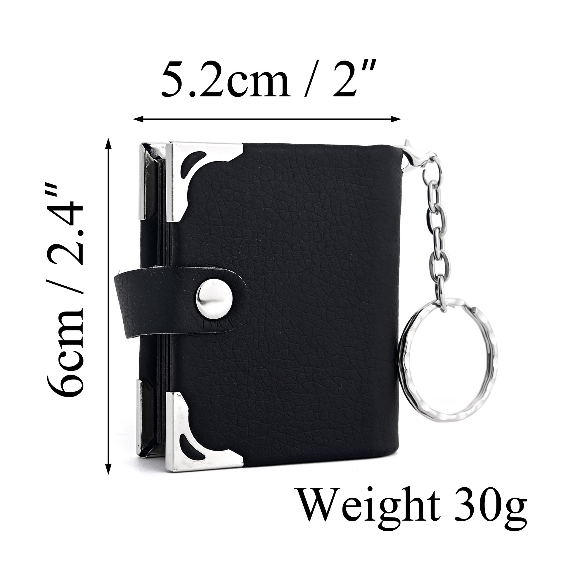 Mini Leather Photo Keychain Pendant - Image 2