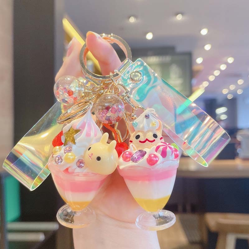 Creative Animal Ice Cream Keychain Pendant - Image 6