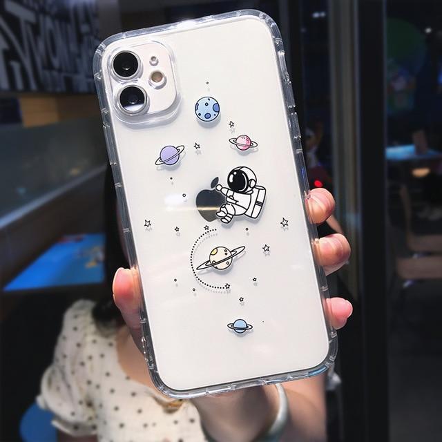 Creative Astronaut Transparent Phone Case - Image 10