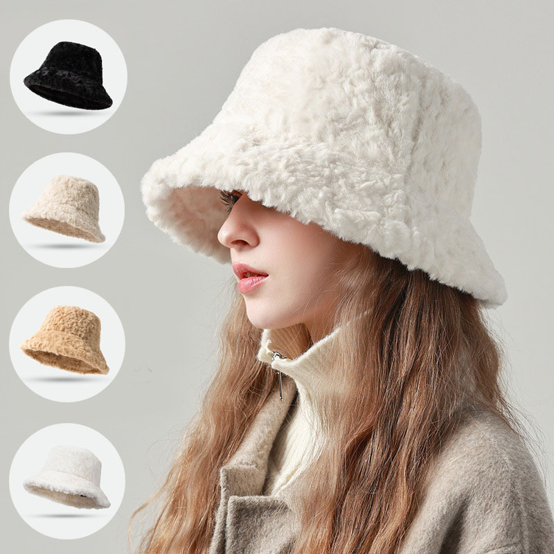 Lambswool Warm Solid Fisherman Hat