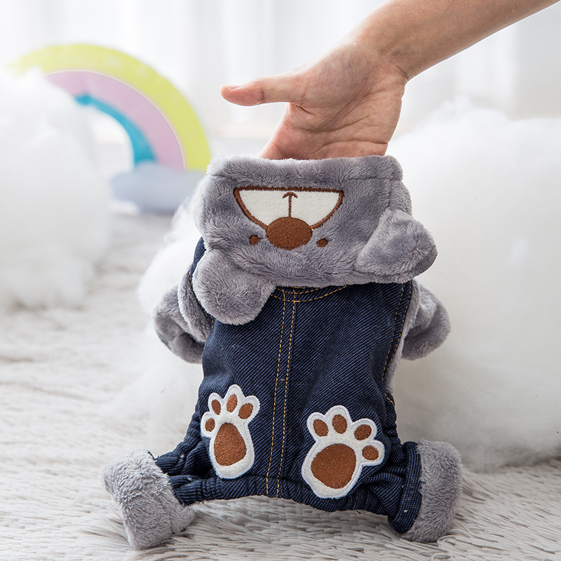 Pet Fun Paw Print Bear Clothes - Image 4