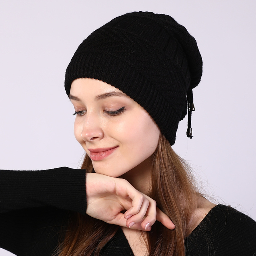 Winter Baotou Plush Velvet Knitted Headwear