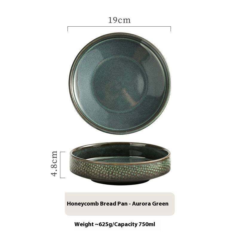 Japanese Ceramic Round Dinner Plate - Image 9