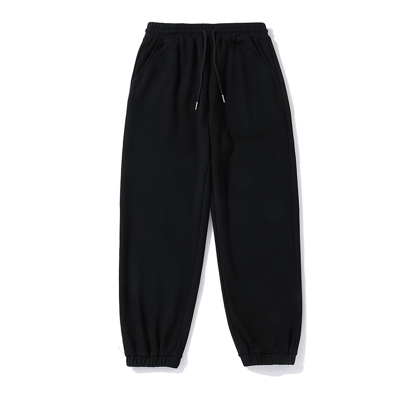 Solid Color Men's Knit Trousers With Small Feet - Image 2