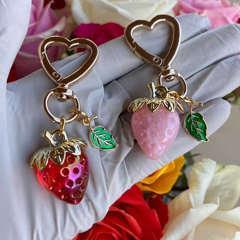 Creative Cute Sweetheart Strawberry Keychain - Image 7