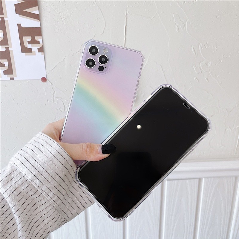 Side Rainbow Transparent Phone Case - Image 5
