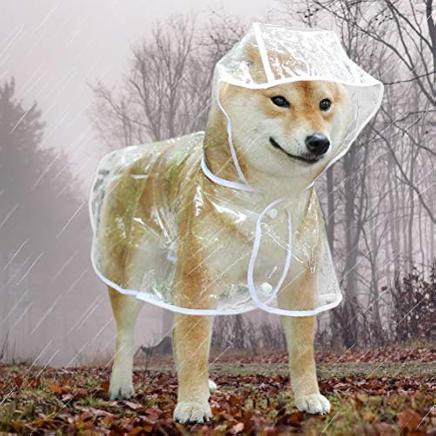 Waterproof Clear Breathable Raincoat With Hooded - Image 7