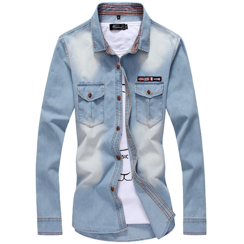 Youth Tricolor Denim Shirt