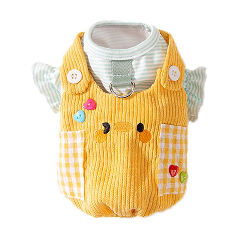 Pet Dog Two-Legged Simple Checkered Suit - Image 5